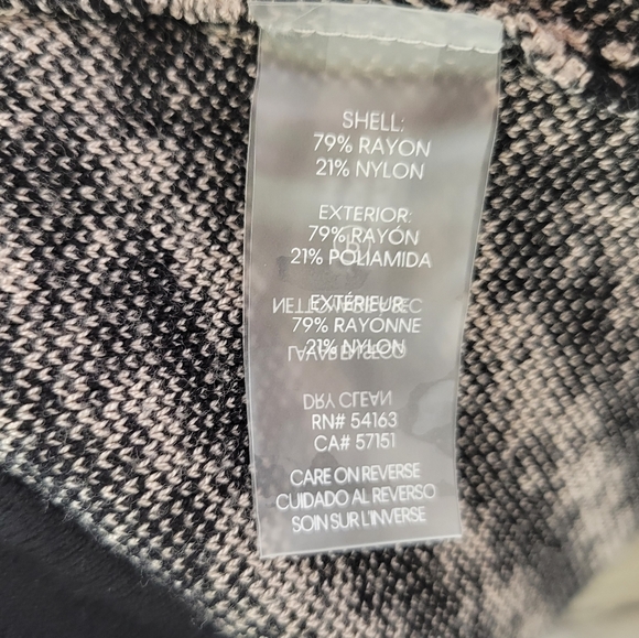 NWT CALVIN KLEIN Quarter Zip Patterned Sweater Dress - Picture 11 of 11